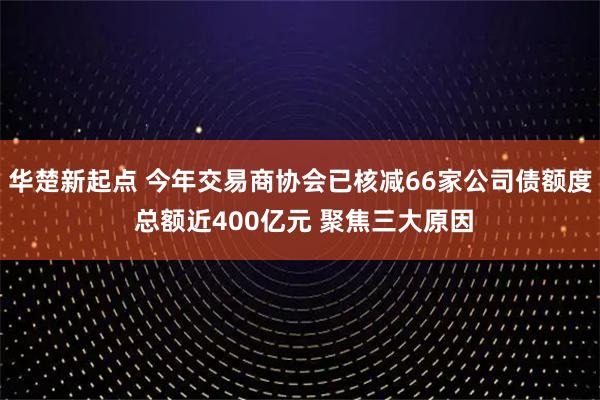 华楚新起点 今年交易商协会已核减66家公司债额度 总额近400亿元 聚焦三大原因